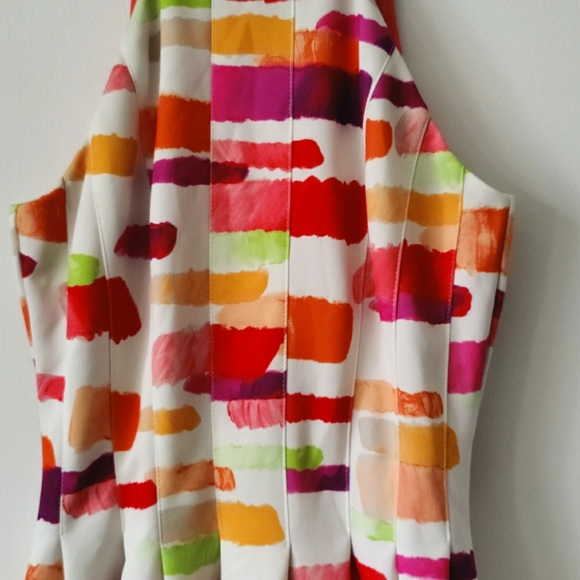 NWOT Vince Camuto Abstract Color Watercolor Dress - Picture 4 of 15